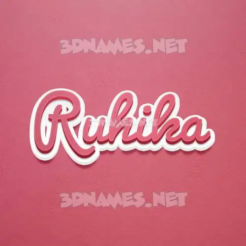 ruhika in Red Scribble style - 3D name wallpaper ruhika in Red Scribble style - 3D name wallpaper