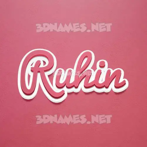 ruhin in Red Scribble style - 3D name wallpaper ruhin in Red Scribble style - 3D name wallpaper