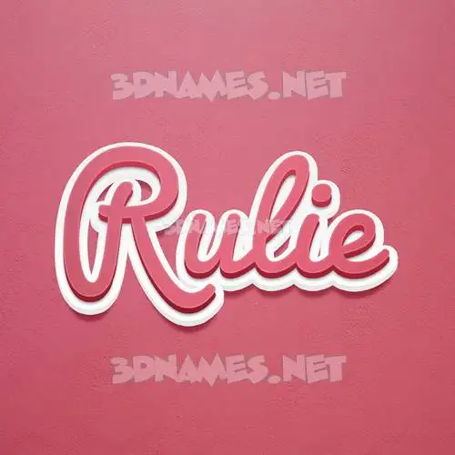 rulie in Red Scribble style - 3D name wallpaper rulie in Red Scribble style - 3D name wallpaper