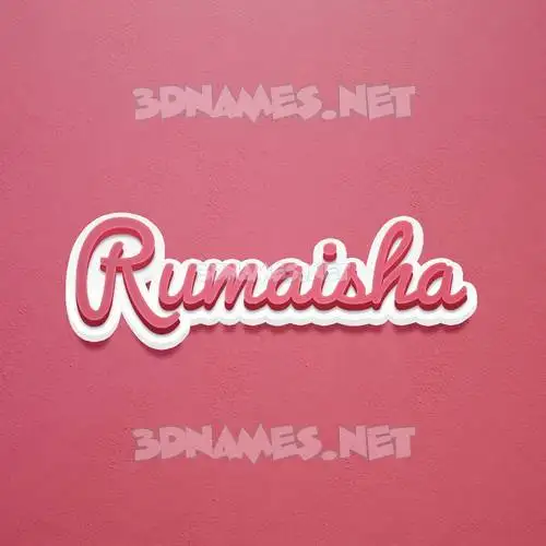 rumaisha in Red Scribble style - 3D name wallpaper rumaisha in Red Scribble style - 3D name wallpaper