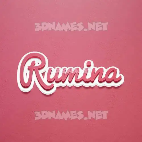 rumina in Red Scribble style - 3D name wallpaper rumina in Red Scribble style - 3D name wallpaper