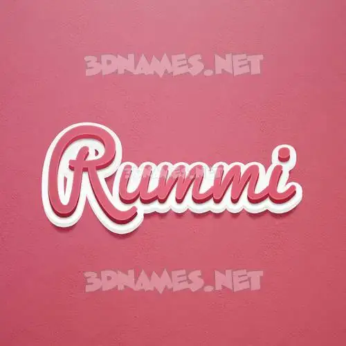 rummi in Red Scribble style - 3D name wallpaper rummi in Red Scribble style - 3D name wallpaper