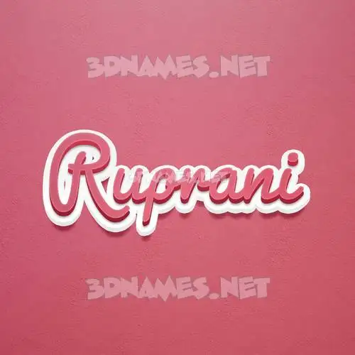 ruprani in Red Scribble style - 3D name wallpaper ruprani in Red Scribble style - 3D name wallpaper