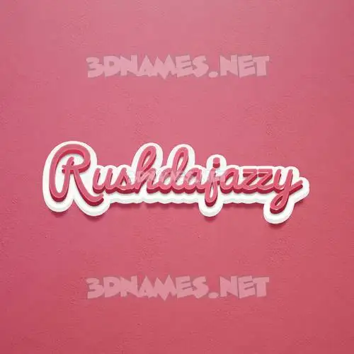 rushdajazzy in Red Scribble style - 3D name wallpaper rushdajazzy in Red Scribble style - 3D name wallpaper