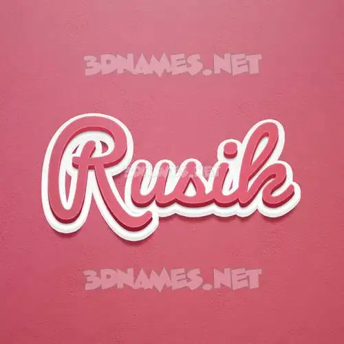 rusik in Red Scribble style - 3D name wallpaper rusik in Red Scribble style - 3D name wallpaper