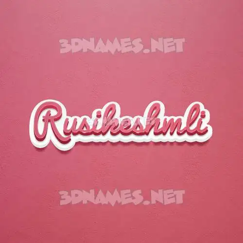 rusikeshmli in Red Scribble style - 3D name wallpaper rusikeshmli in Red Scribble style - 3D name wallpaper
