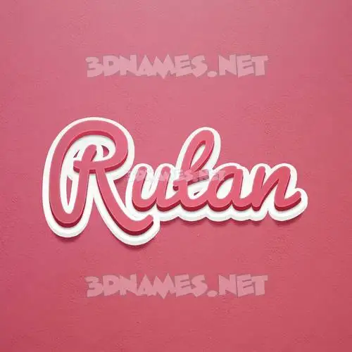 rutan in Red Scribble style - 3D name wallpaper rutan in Red Scribble style - 3D name wallpaper