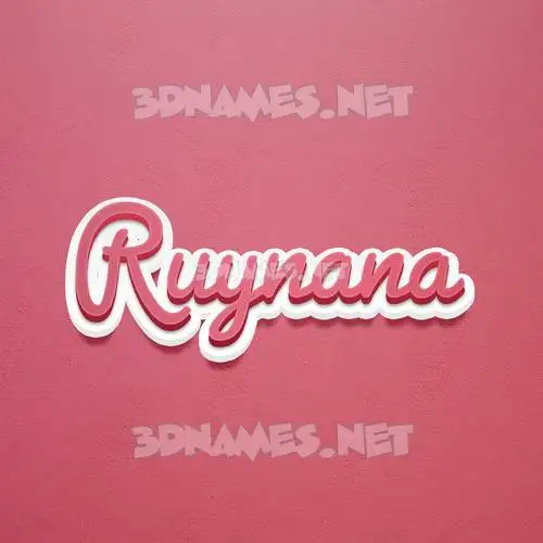 ruynana in Red Scribble style - 3D name wallpaper ruynana in Red Scribble style - 3D name wallpaper