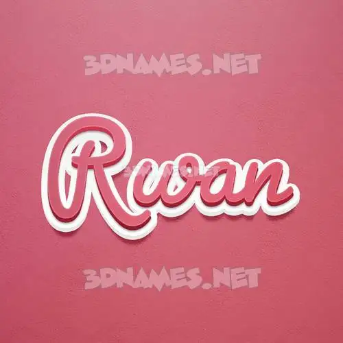 rwan in Red Scribble style - 3D name wallpaper rwan in Red Scribble style - 3D name wallpaper