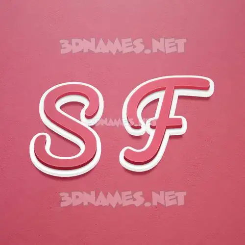 s f in Red Scribble style - 3D name wallpaper s f in Red Scribble style - 3D name wallpaper