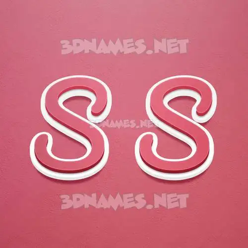 s s in Red Scribble style - 3D name wallpaper s s in Red Scribble style - 3D name wallpaper