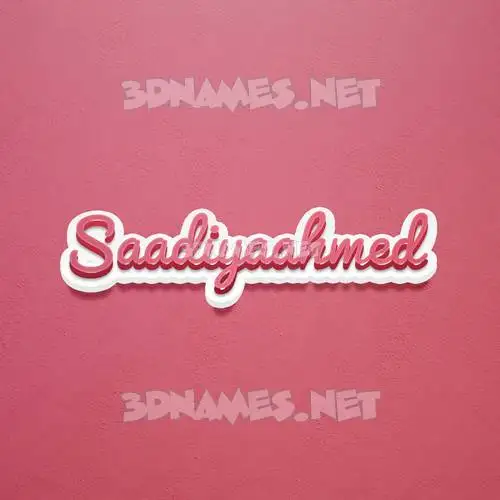 saadiyaahmed in Red Scribble style - 3D name wallpaper saadiyaahmed in Red Scribble style - 3D name wallpaper