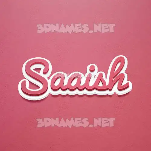 saaish in Red Scribble style - 3D name wallpaper saaish in Red Scribble style - 3D name wallpaper