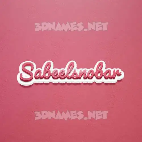 sabeelsnobar in Red Scribble style - 3D name wallpaper sabeelsnobar in Red Scribble style - 3D name wallpaper