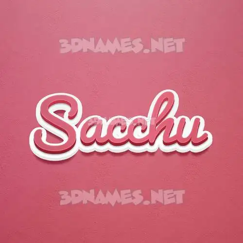 sacchu in Red Scribble style - 3D name wallpaper sacchu in Red Scribble style - 3D name wallpaper