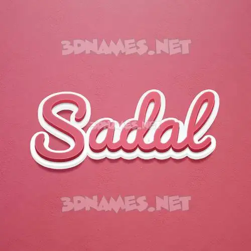 sadal in Red Scribble style - 3D name wallpaper sadal in Red Scribble style - 3D name wallpaper