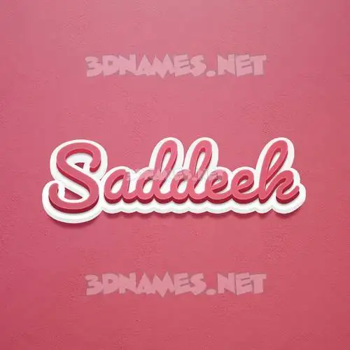 saddeek in Red Scribble style - 3D name wallpaper saddeek in Red Scribble style - 3D name wallpaper