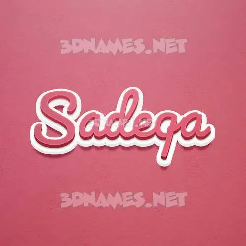 sadeqa in Red Scribble style - 3D name wallpaper sadeqa in Red Scribble style - 3D name wallpaper