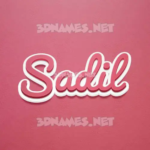 sadil in Red Scribble style - 3D name wallpaper sadil in Red Scribble style - 3D name wallpaper