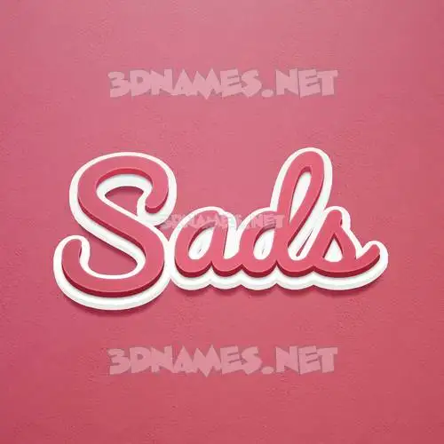 sads in Red Scribble style - 3D name wallpaper sads in Red Scribble style - 3D name wallpaper