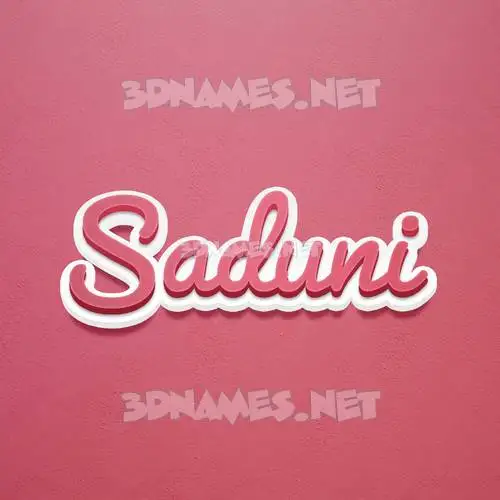 saduni in Red Scribble style - 3D name wallpaper saduni in Red Scribble style - 3D name wallpaper