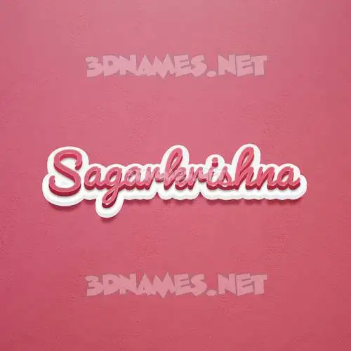 sagarkrishna in Red Scribble style - 3D name wallpaper sagarkrishna in Red Scribble style - 3D name wallpaper