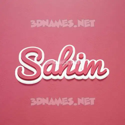 sahim in Red Scribble style - 3D name wallpaper sahim in Red Scribble style - 3D name wallpaper