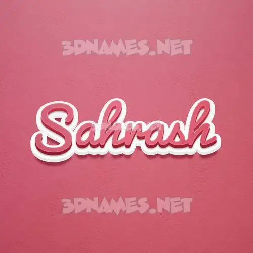 sahrash in Red Scribble style - 3D name wallpaper sahrash in Red Scribble style - 3D name wallpaper