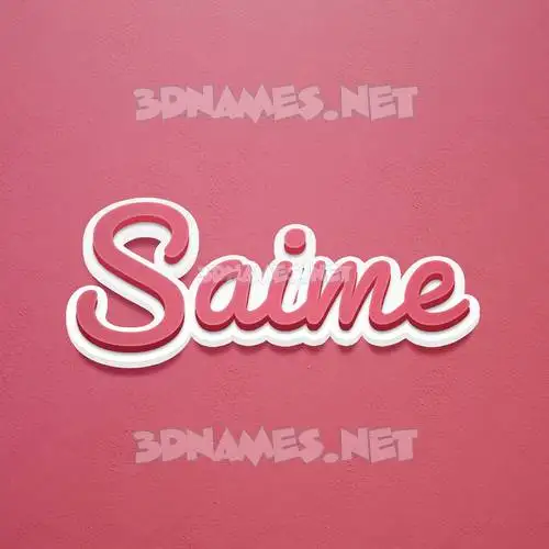 saime in Red Scribble style - 3D name wallpaper saime in Red Scribble style - 3D name wallpaper