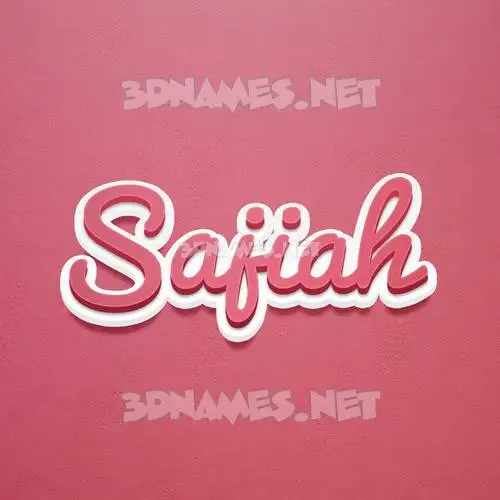 sajiah in Red Scribble style - 3D name wallpaper