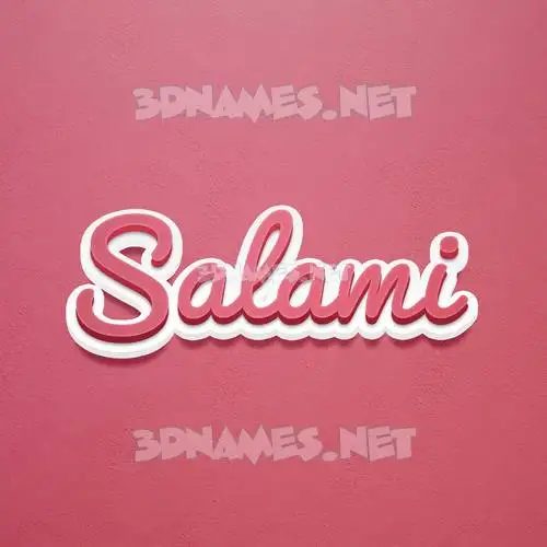 salami in Red Scribble style - 3D name wallpaper salami in Red Scribble style - 3D name wallpaper