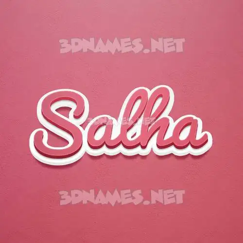 salha in Red Scribble style - 3D name wallpaper salha in Red Scribble style - 3D name wallpaper