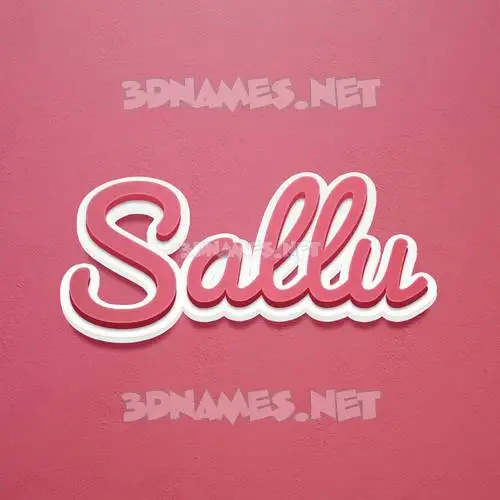 sallu in Red Scribble style - 3D name wallpaper sallu in Red Scribble style - 3D name wallpaper