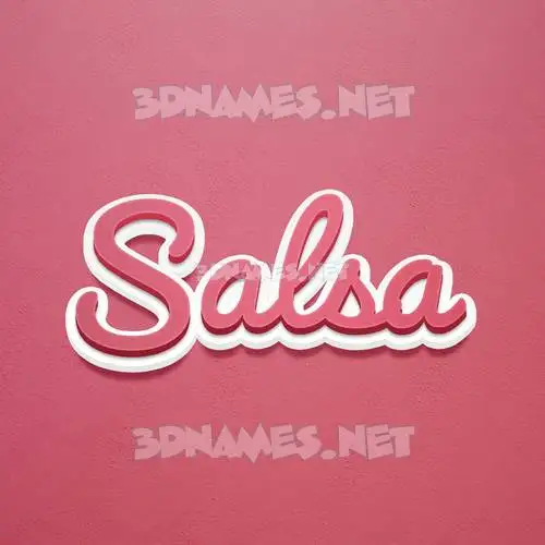 salsa in Red Scribble style - 3D name wallpaper salsa in Red Scribble style - 3D name wallpaper