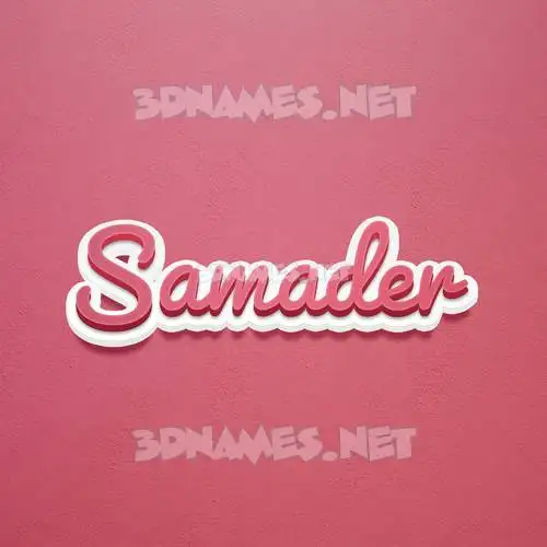 samader in Red Scribble style - 3D name wallpaper samader in Red Scribble style - 3D name wallpaper