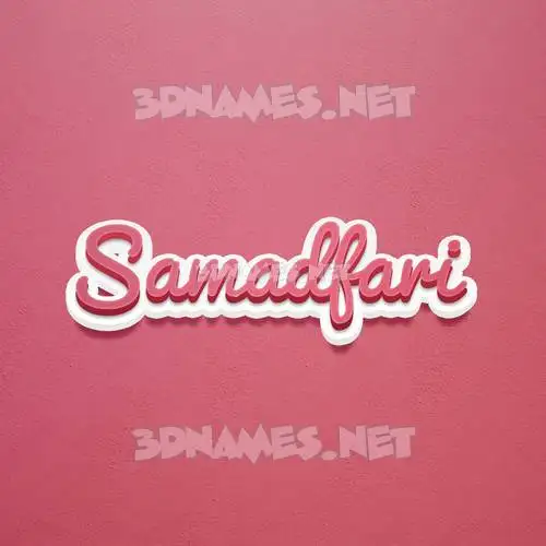 samadfari in Red Scribble style - 3D name wallpaper samadfari in Red Scribble style - 3D name wallpaper