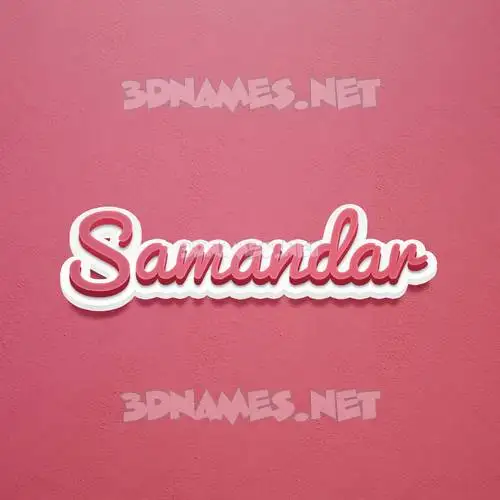 samandar in Red Scribble style - 3D name wallpaper samandar in Red Scribble style - 3D name wallpaper