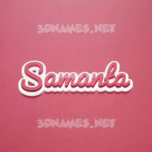 samanta in Red Scribble style - 3D name wallpaper samanta in Red Scribble style - 3D name wallpaper