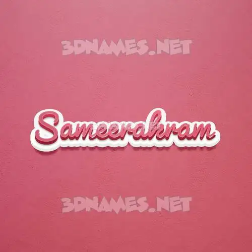 sameerakram in Red Scribble style - 3D name wallpaper sameerakram in Red Scribble style - 3D name wallpaper