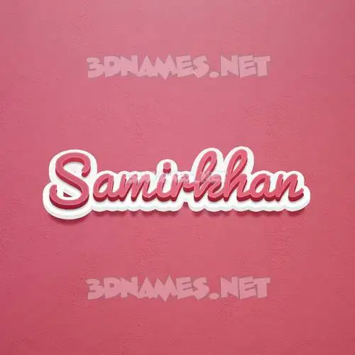 samirkhan in Red Scribble style - 3D name wallpaper samirkhan in Red Scribble style - 3D name wallpaper