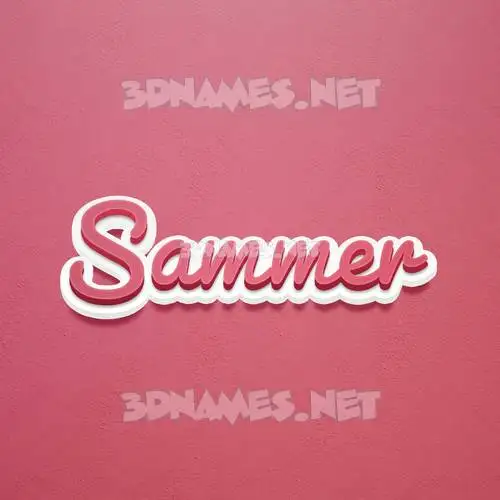 sammer in Red Scribble style - 3D name wallpaper sammer in Red Scribble style - 3D name wallpaper