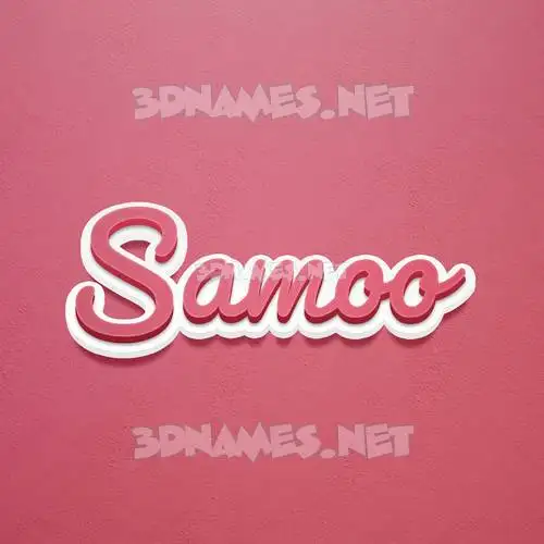 samoo in Red Scribble style - 3D name wallpaper samoo in Red Scribble style - 3D name wallpaper