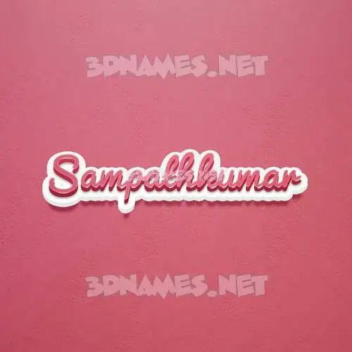 sampathkumar in Red Scribble style - 3D name wallpaper sampathkumar in Red Scribble style - 3D name wallpaper