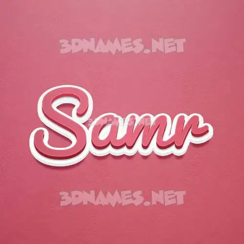 samr in Red Scribble style - 3D name wallpaper samr in Red Scribble style - 3D name wallpaper