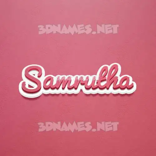 samrutha in Red Scribble style - 3D name wallpaper samrutha in Red Scribble style - 3D name wallpaper