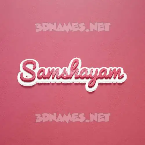 samshayam in Red Scribble style - 3D name wallpaper samshayam in Red Scribble style - 3D name wallpaper