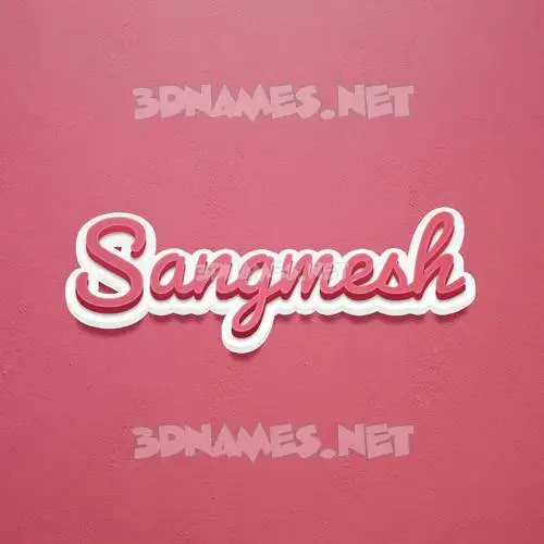 sangmesh in Red Scribble style - 3D name wallpaper sangmesh in Red Scribble style - 3D name wallpaper