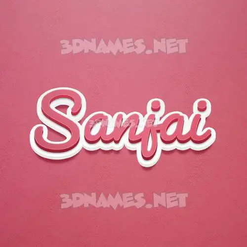 sanjai in Red Scribble style - 3D name wallpaper sanjai in Red Scribble style - 3D name wallpaper