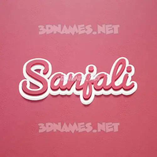 sanjali in Red Scribble style - 3D name wallpaper sanjali in Red Scribble style - 3D name wallpaper