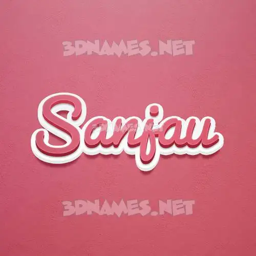 sanjau in Red Scribble style - 3D name wallpaper sanjau in Red Scribble style - 3D name wallpaper